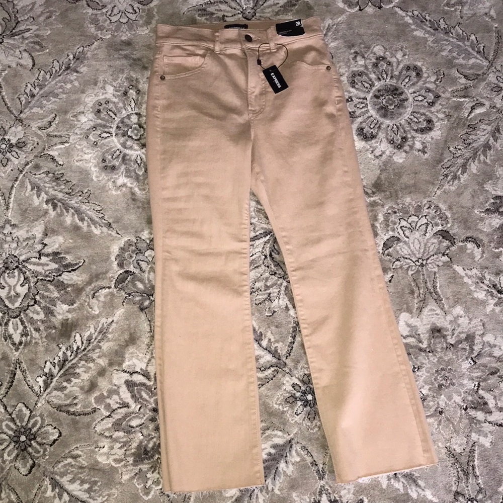 Express Cropped Flare Jeans